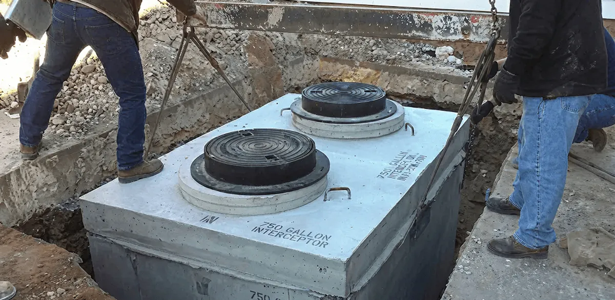 Grease trap installation for a commercial property drainage system in Henderson, NV
