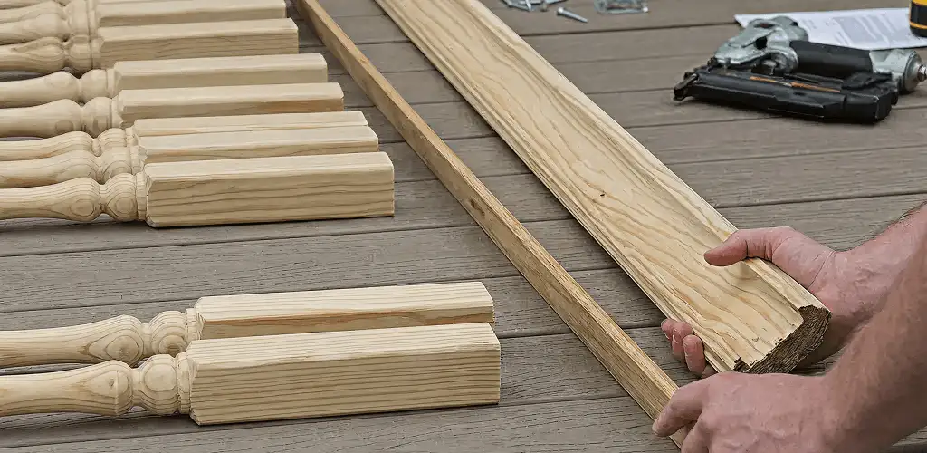 Handrail installation materials and wood components for stair rail work in Henderson, NV